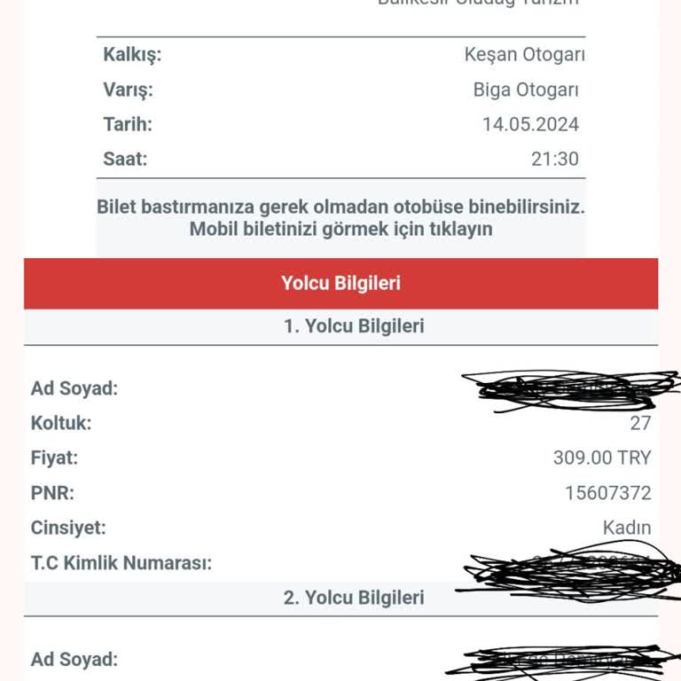 Obilet Dört Koltuk Mağduru