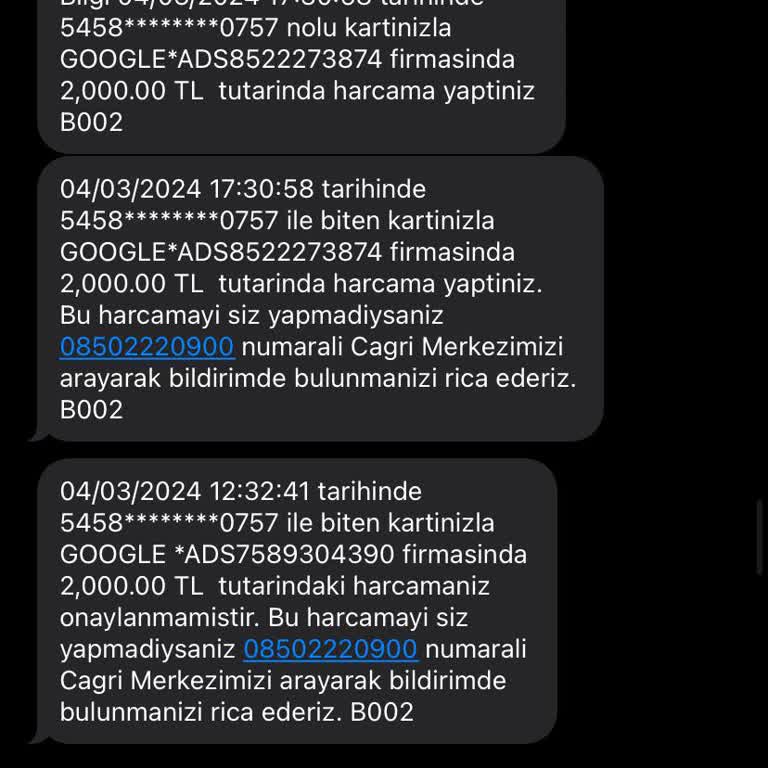 QNB Finansbank Bilgim Ve Onayım Dışında Harcama