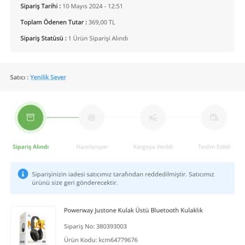 Çiçek Sepeti İade Sorunu