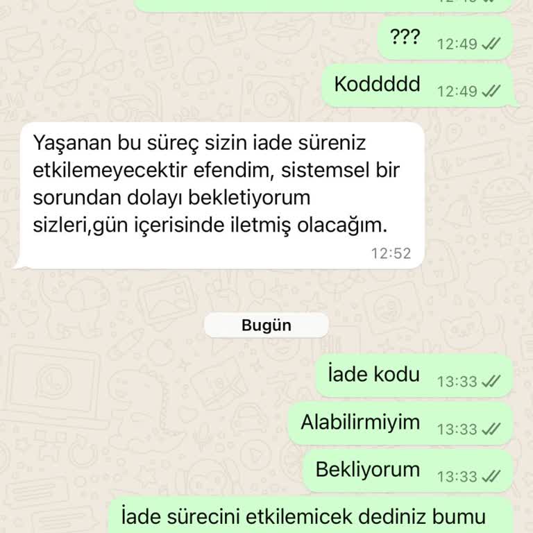 LESEQUENCE İade Kodu İstiyorum