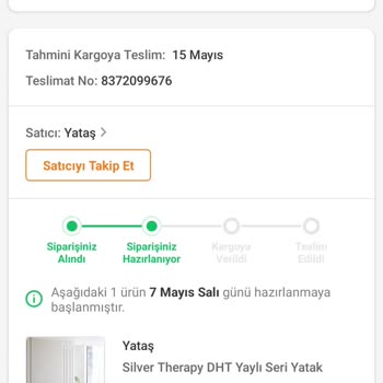 Yataş, Trendyol Üzerinden Satın Aldığım Ürünü Göndermiyor.