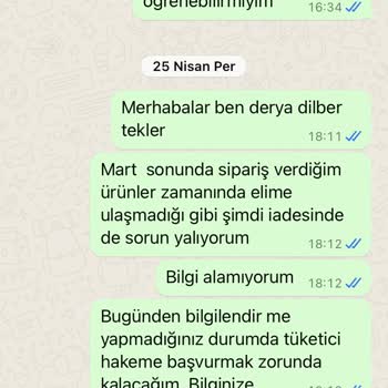 Bytugcekaya 45 Günde Ürün Teslim Edememe Ücret İadesi Yapmama