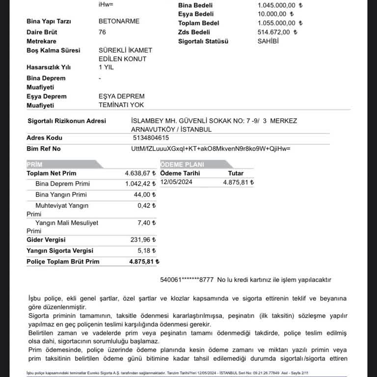 Eureko Sigorta Şirketi Bilgim Ve Onayım Olmadan Hesabımdan Para Çekti