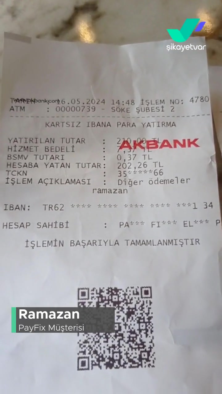 Akbank ATM'sinden Payfix Hesabına Para Attım Para Geçmiyor! videonun kapak resmi