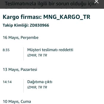 MNG Kargo Adresten Red Yalanı