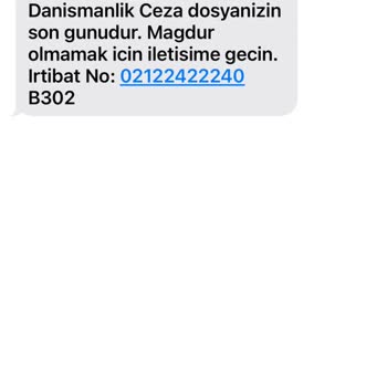 ERESTA (SMS) Yanıltıcı SMS İle Karşılaştım