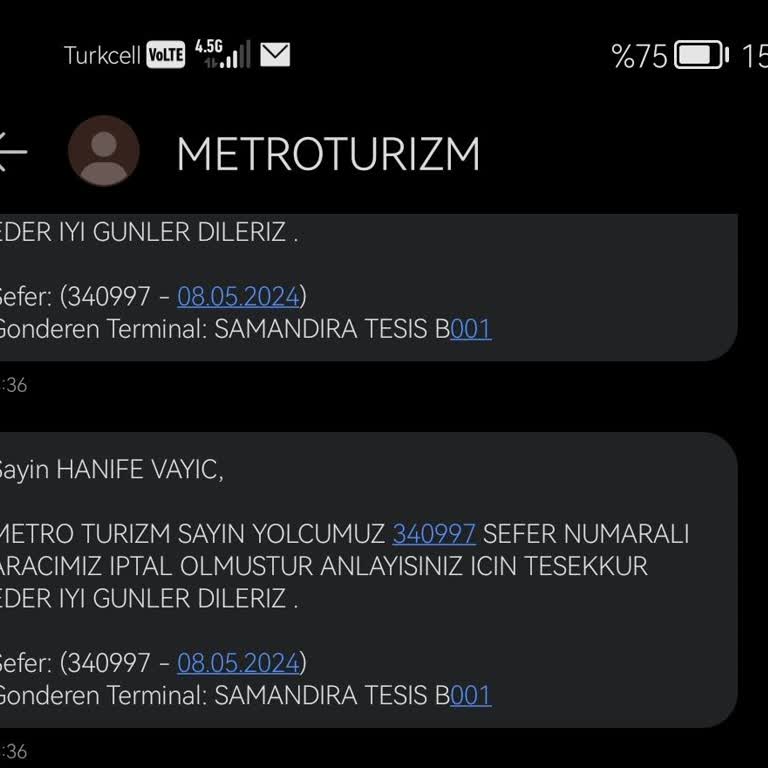 Obilet Para İadesi İstiyorum