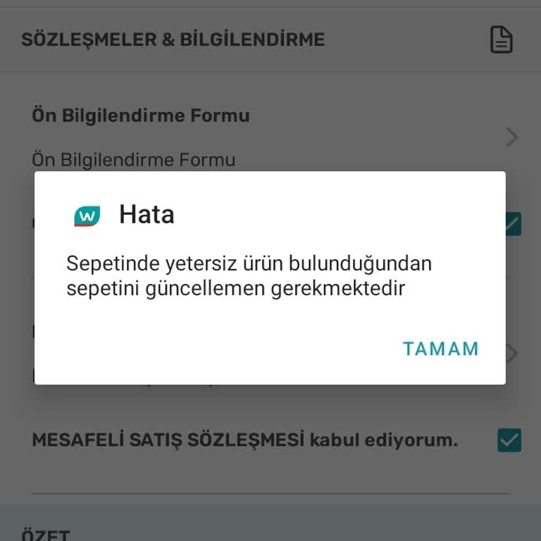 Watsons Sepette Yetersiz Ürün Var