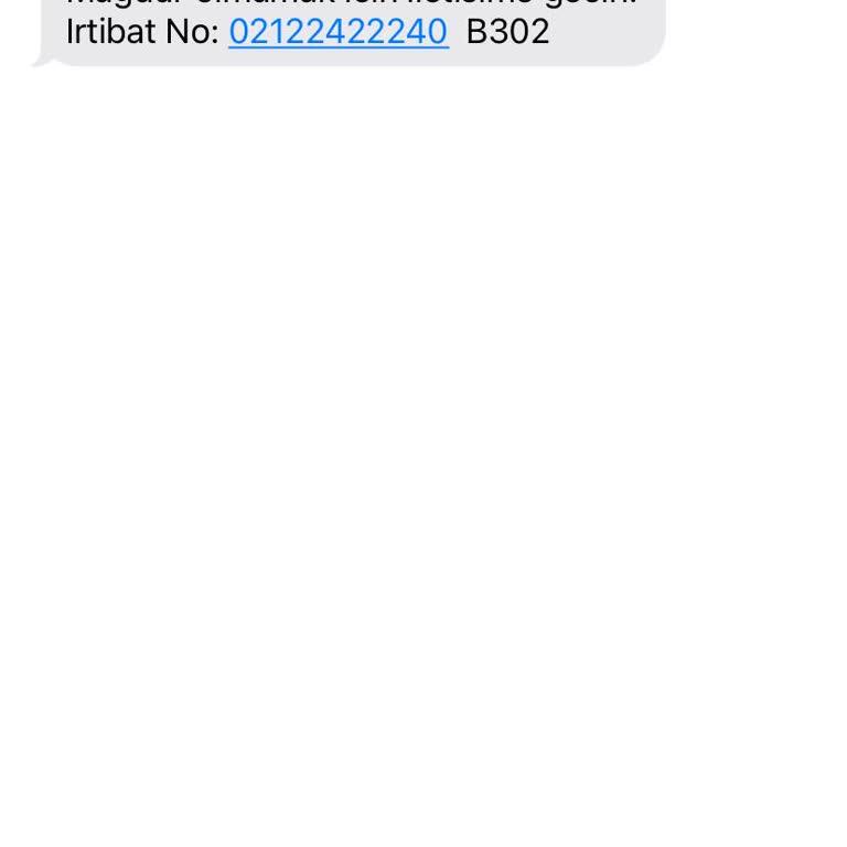 ERESTA (SMS) 16 Mayıs'ta Gelen Şüpheli İşlem Uyarısı Ve Reddi