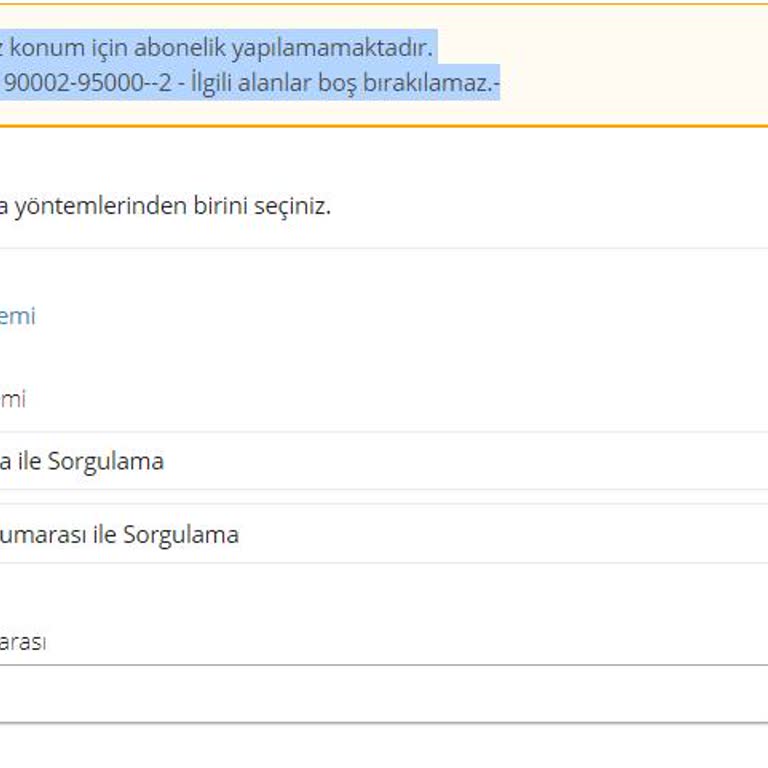 CK Boğaziçi Elektrik Abonelik İşlemi Olmuyor Sürekli Hata Veriyor