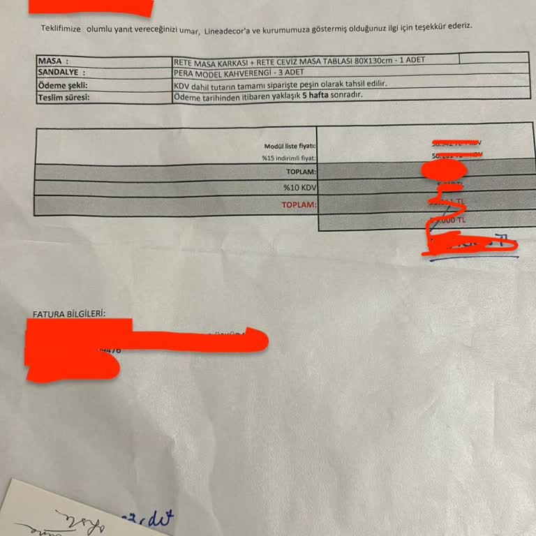 Lineadecor Alacaklar İki Kere Düşünsün!