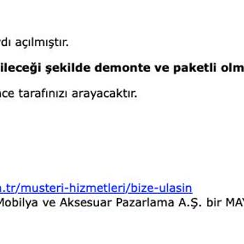 IKEA İnternet Mağazası İade Talebi