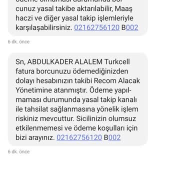 Recom Alacak Yönetimi Turkcell Den Ve Recom Alacaktan Mesaj Geliyor