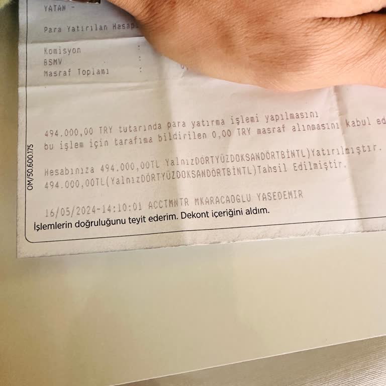 Ziraat Bankası Vezne Para Yatırma Eksik Sayma
