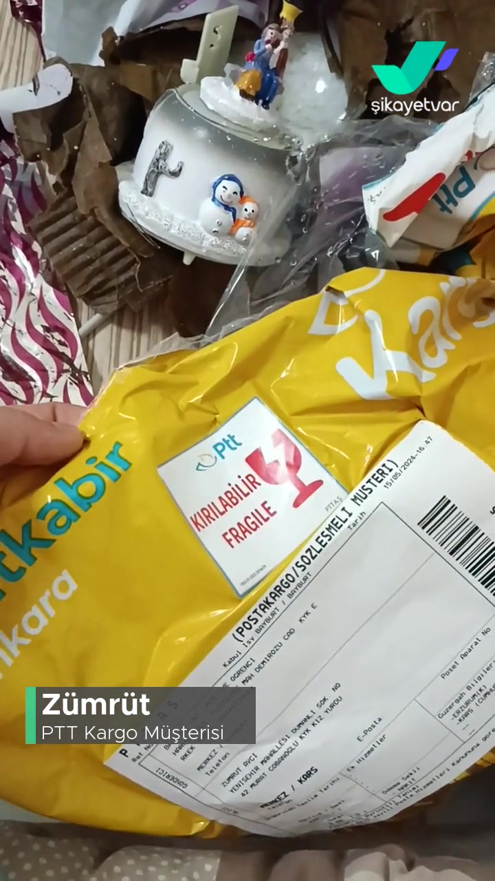 PTT Kargo Kargom Kırık Geldi videonun kapak resmi