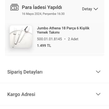 Karaca Züccaciye Karaca Jumbo Marka Çatal Kaşık Bıçak Takımı İtal Edildi.