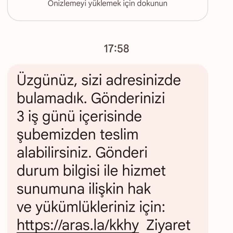 Aras Kargo Ürünün Eve Gelmeden Adrese Ulaşamadık Diyor