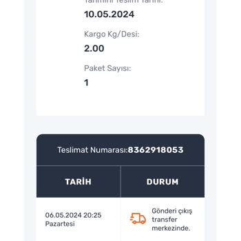 Sürat Kargo Kargomun 10 Gündür Gecikmesi