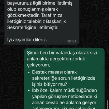 İBB Destek Masası İle İletişim Sorunları