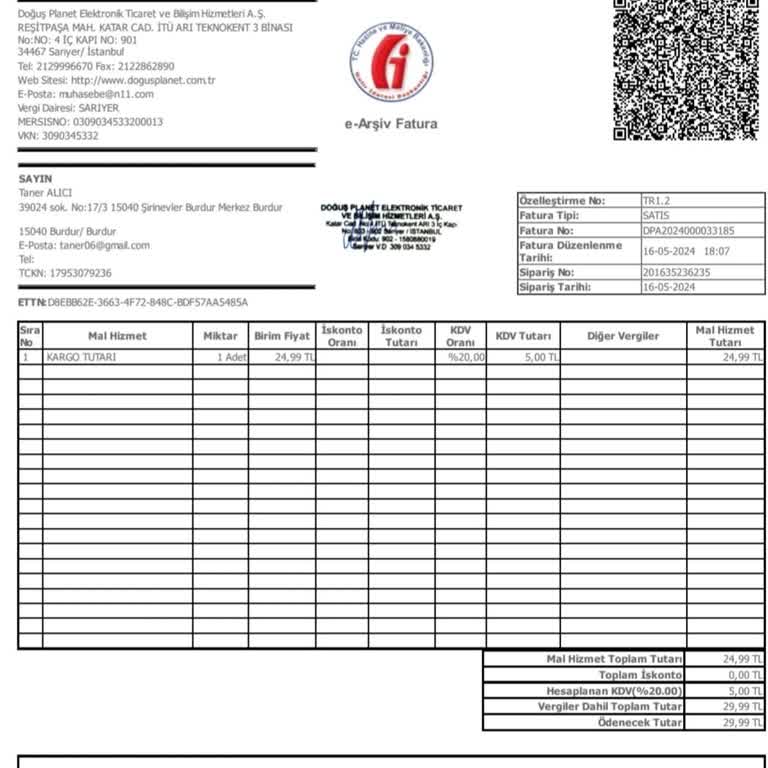 Sovos Dijital Planet Mail