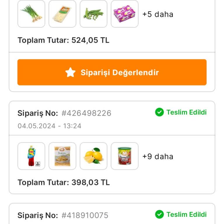 Migros Sanal Sipariş Teslim Edilmedi