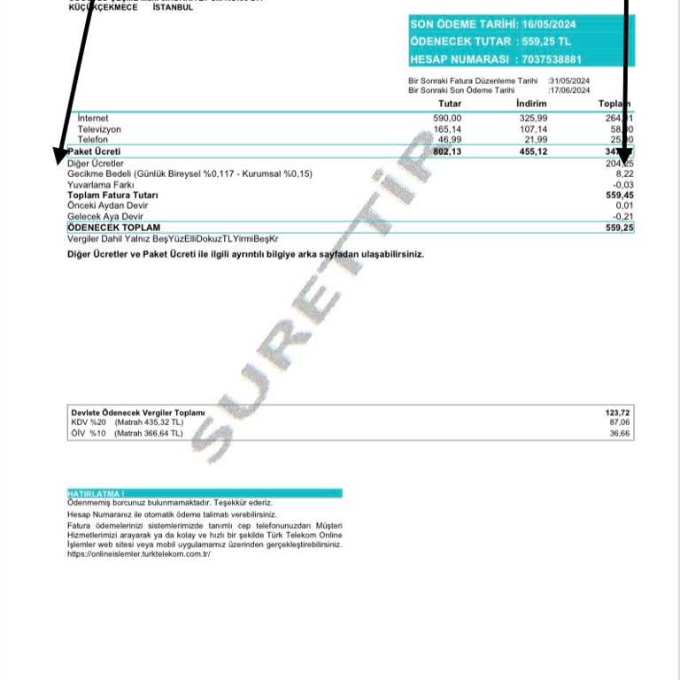 Türk Telekom Fazladan Fatura Kesiyorlar