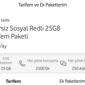 Vodafone Sınırsız Sosyal Red'li 25gb Aldatmacası