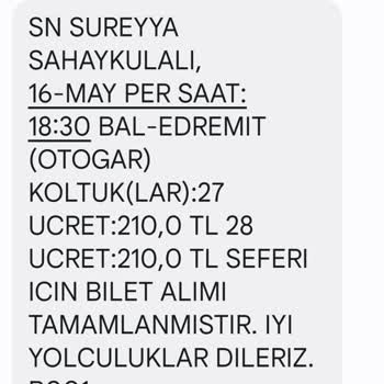 Uludağ Turizm Yanlış Bilet Kesme Ve Tekrar Bilet Parası Alma