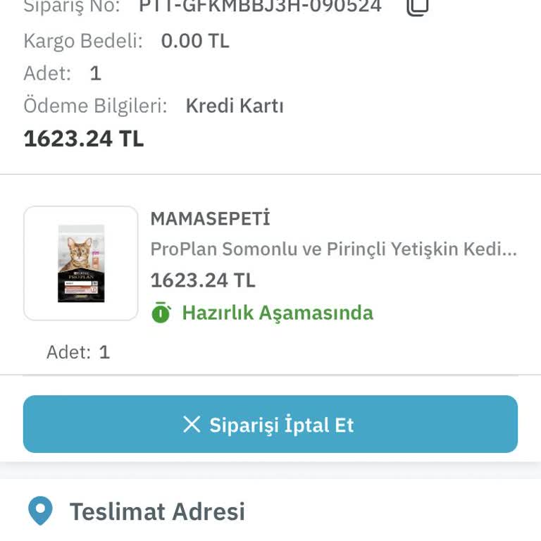Mama Sepeti Mamasepeti Kargo Yapmıyor