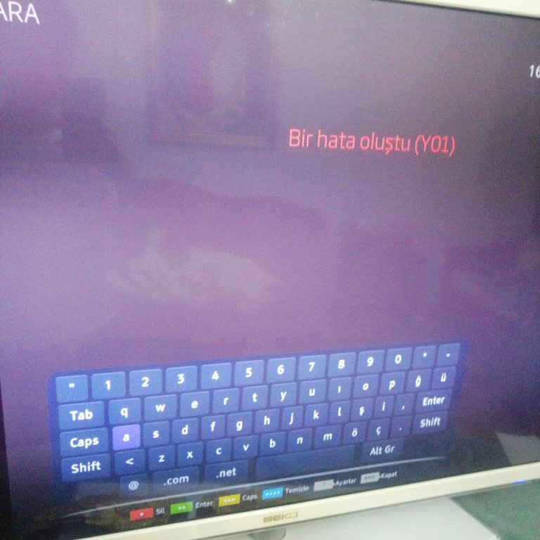 Beko Televizyon "Bir Hata Oluştu (Y01) Youtube.com Arama Yapamıyorum!