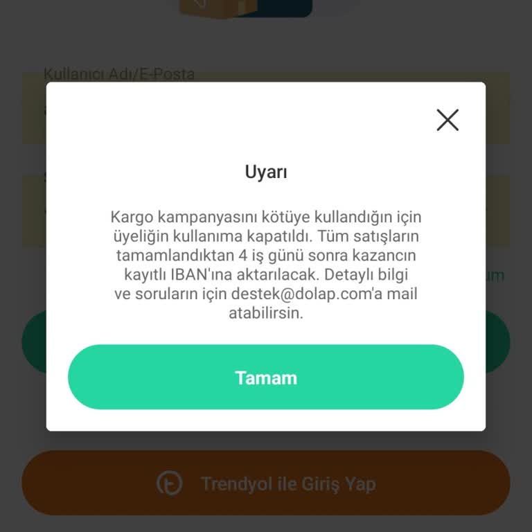 Dolap Giriş Yapamıyorum