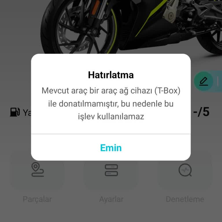CFMOTO 250sr T-box Özelliği Eksikliği