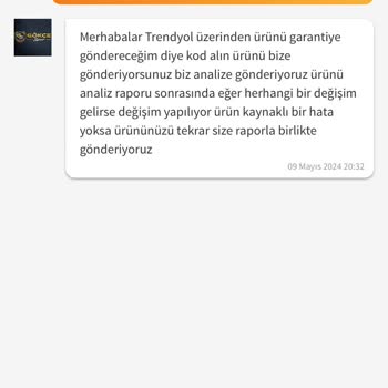 Trendyol Ürünüm Değişimi Yapmıyor.