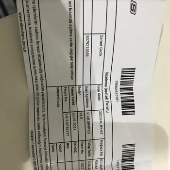 Skechers 3 Ay Bile Olmadan Yırtılan Ayakkabı