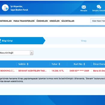 Yapı Kredi Bankası Harcama İtirazı Yapamıyorum