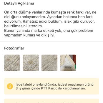 Dolap Uygulaması Defolu Ürün İadesinde Alıcıdan Kargo Bedeli İstiyor!