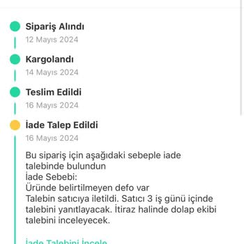Dolap Uygulaması Defolu Ürün İadesinde Alıcıdan Kargo Bedeli İstiyor!