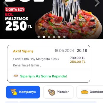 Domino's Pizza Verilen Siparişi 60 Dakika Uzun Zamanda Teslimat