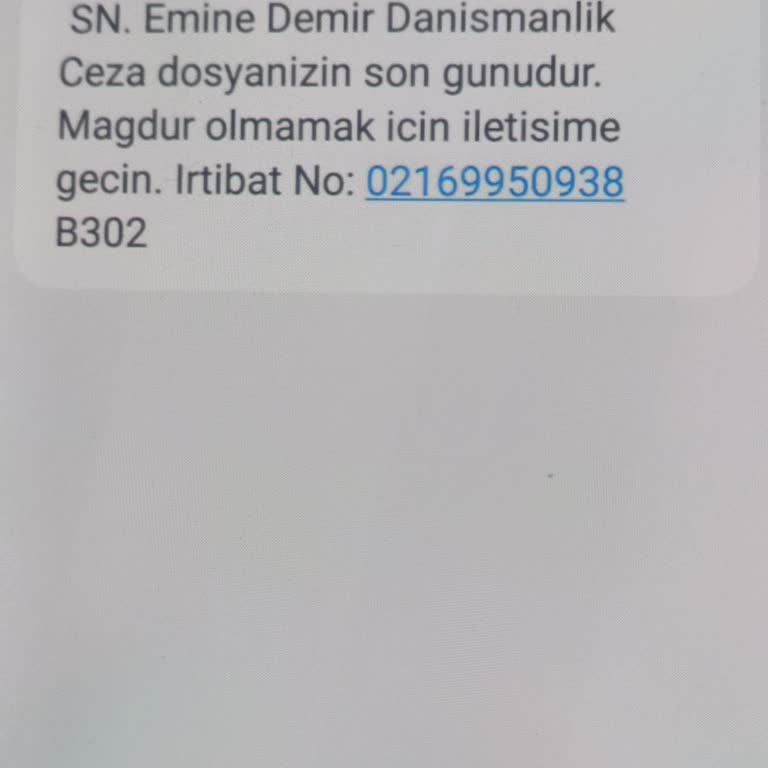 ERESTA (SMS) Erestadanış Ceza Dosyası