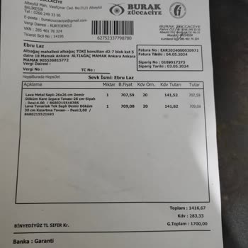 Lava Tavam 10 Günde Paslandı