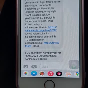 Vodafone'un Hatasını Düzeltmesini İstiyorum. Ve 260 TL Tanımlanmasın.