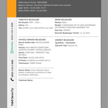 Beko Çamaşır Kurutma Makinesi Pişmanlığı