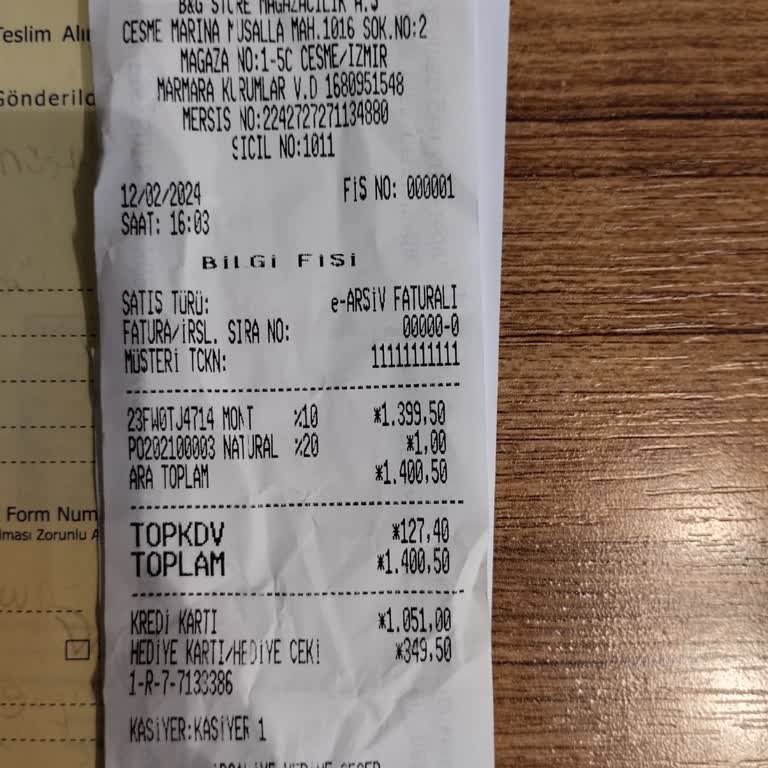 B&G Store Tyess Mont Şikayeti