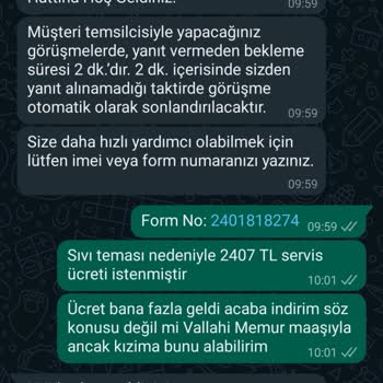 KVK'nin İlgisizliği, Ulaşılamaması, Ücret Fazlalığı.
