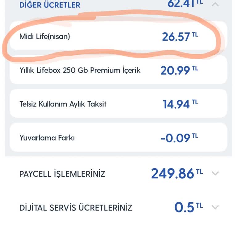 Turkcell Midi Life Denen Saçma Ücret Tarifesi