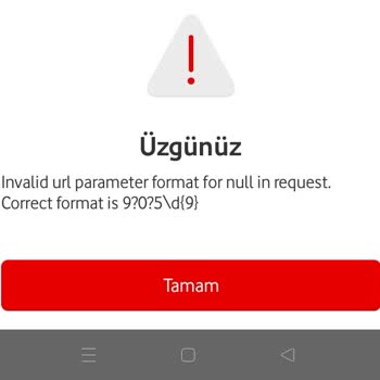 Vodafone Hesap Giriş Hatası