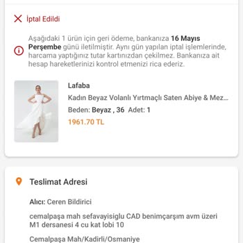 Trendyol İptal Ettiğini Bilmiyorum