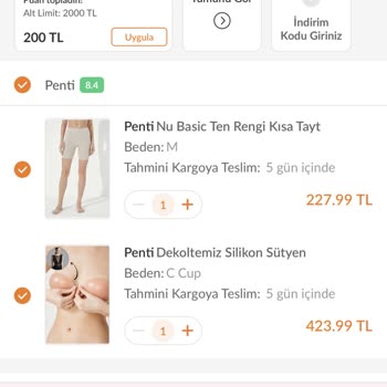Penti'nin İnternet Üzerindeki Ve Mağazadaki Eşit Olmayan Fiyatları