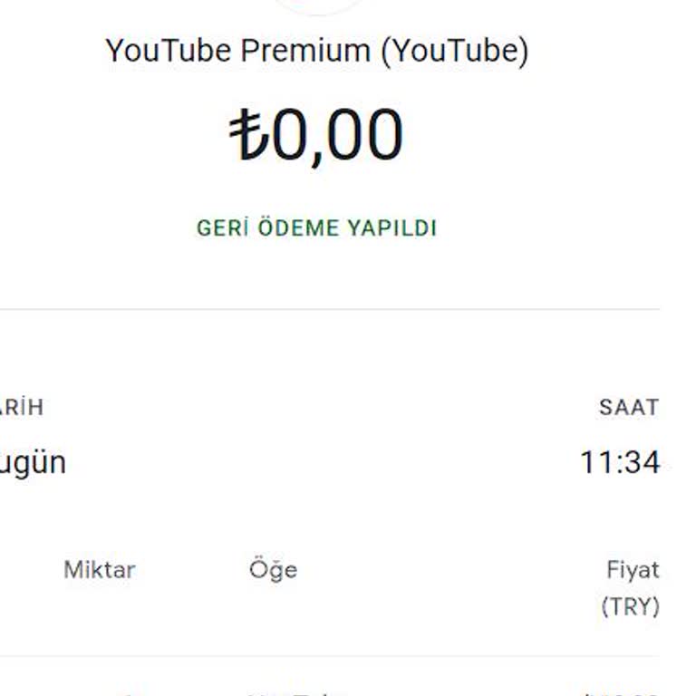 Youtube.com Aboneliği İade Olmuyor