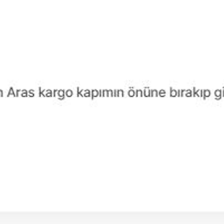 Aras Kargo Hasarlı Ürün Teslimi